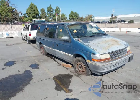 1992 Plymouth Grand Voyager Le from USA, damaged, VIN 1P4GH54R4NX252888